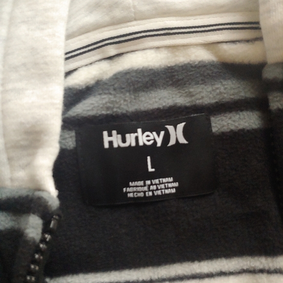 HURLEY NEW boys Artic Fleece Full Zip Hoodie Shacket - Picture 10 of 13